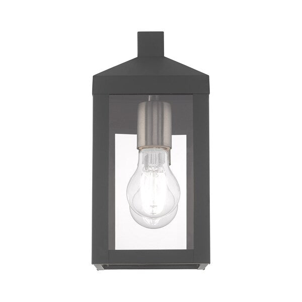 Nyack 1 Light Scandinavian Gray Outdoor Wall Lantern