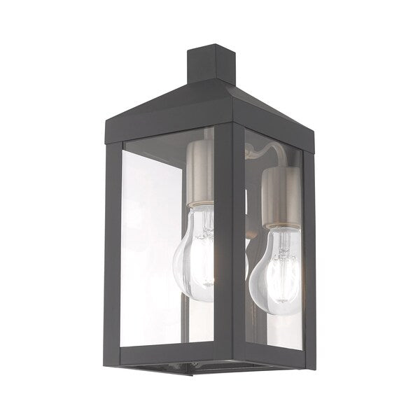 Nyack 1 Light Scandinavian Gray Outdoor Wall Lantern