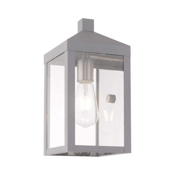 Nyack 1 Light Nordic Gray Outdoor Wall Lantern