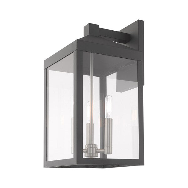 Nyack 3 Light Scandinavian Gray Outdoor
