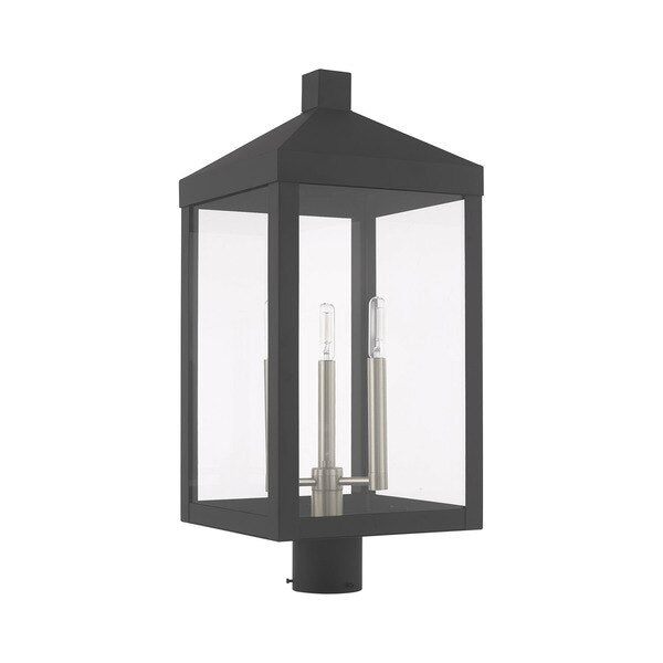 Nyack 3 Light Scandinavian Gray Outdoor