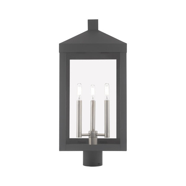 Nyack 3 Light Scandinavian Gray Outdoor