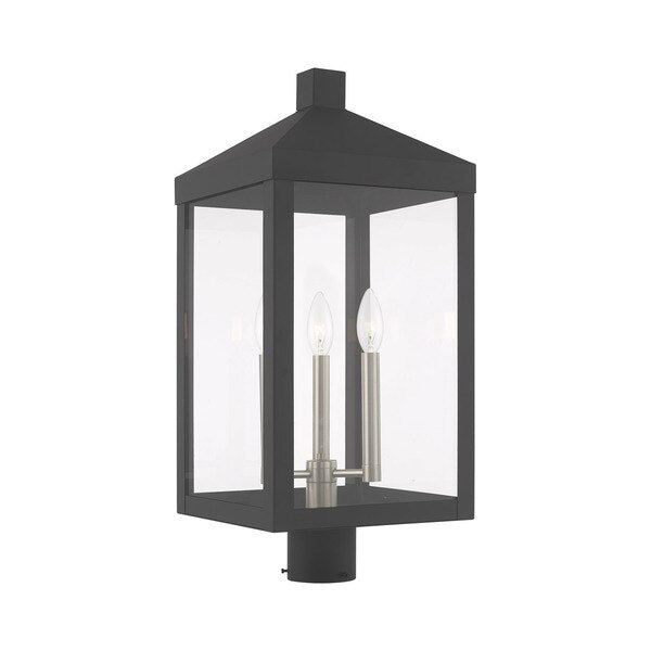 Nyack 3 Light Scandinavian Gray Outdoor