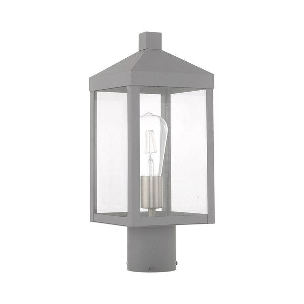 Nyack 1 Light Nordic Gray Outdoor Post Top Lantern