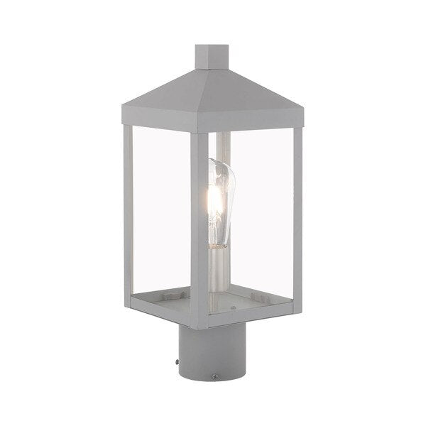 Nyack 1 Light Nordic Gray Outdoor Post Top Lantern
