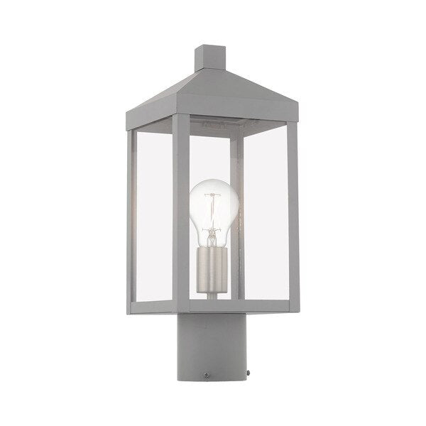 Nyack 1 Light Nordic Gray Outdoor Post Top Lantern