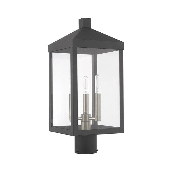 Nyack 3 Light Scandinavian Gray Outdoor