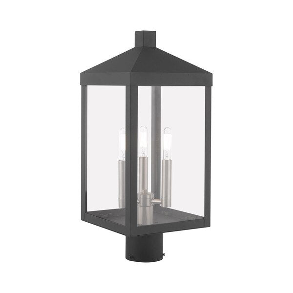 Nyack 3 Light Scandinavian Gray Outdoor