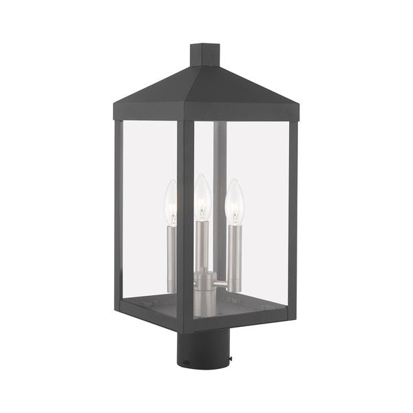 Nyack 3 Light Scandinavian Gray Outdoor