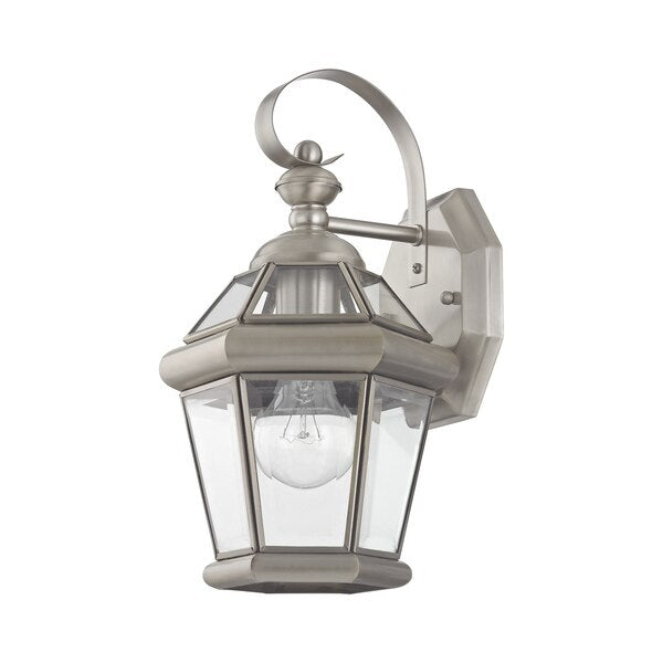 Georgetown 1 Light Brushed Nickel Outdoo