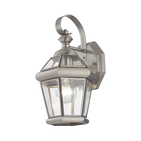 Georgetown 1 Light Brushed Nickel Outdoo