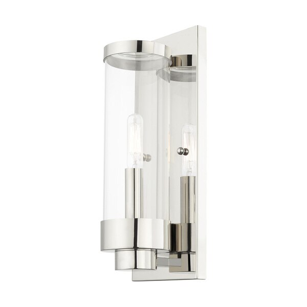 Hillcrest 1 Light Polished Chrome Outdoor ADA Wall Lantern
