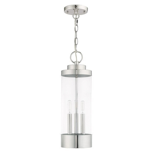 Hillcrest 3 Light Polished Chrome Outdoo