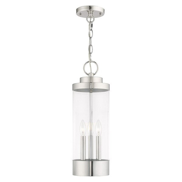 Hillcrest 3 Light Polished Chrome Outdoo