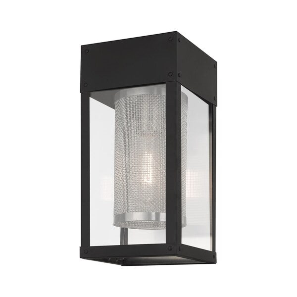 Franklin 1 Light Black Outdoor Wall Lantern