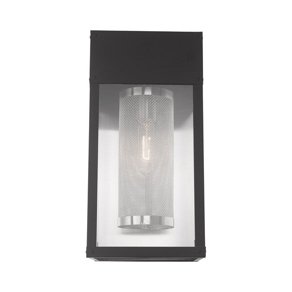 Franklin 1 Light Black Outdoor Wall Lantern