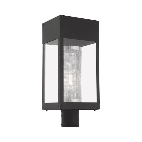 Franklin 1 Light Black Outdoor Post Top