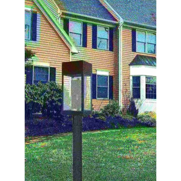 Franklin 1 Light Black Outdoor Post Top