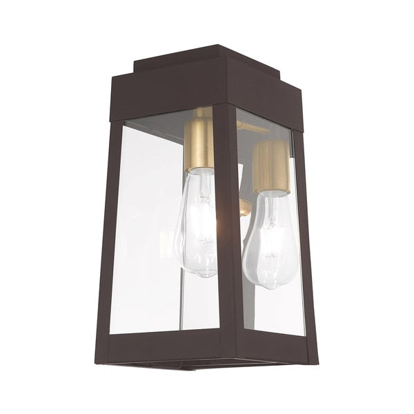 Oslo 1 Light Bronze Outdoor Wall Lantern
