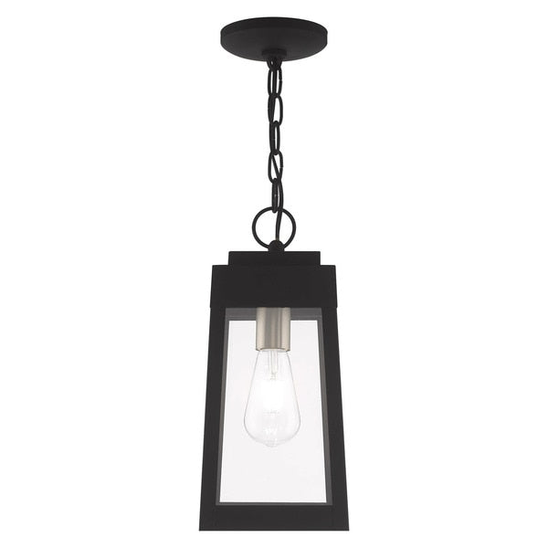 Oslo 1 Light Black Outdoor Pendant Lantern