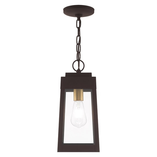 Oslo 1 Light Bronze Outdoor Pendant Lant