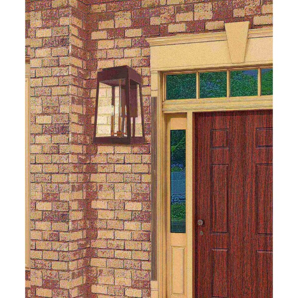 Oslo 3 Light Bronze Outdoor Wall Lantern