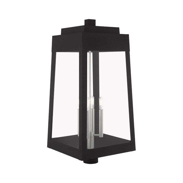 Oslo 4 Light Black Outdoor Post Top Lant
