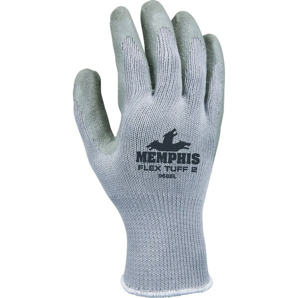 Cut Resistant Coated Gloves, A2 Cut Level, Latex, M, 1 PR