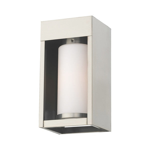 Bleecker 1 Light Brushed Nickel Outdoor