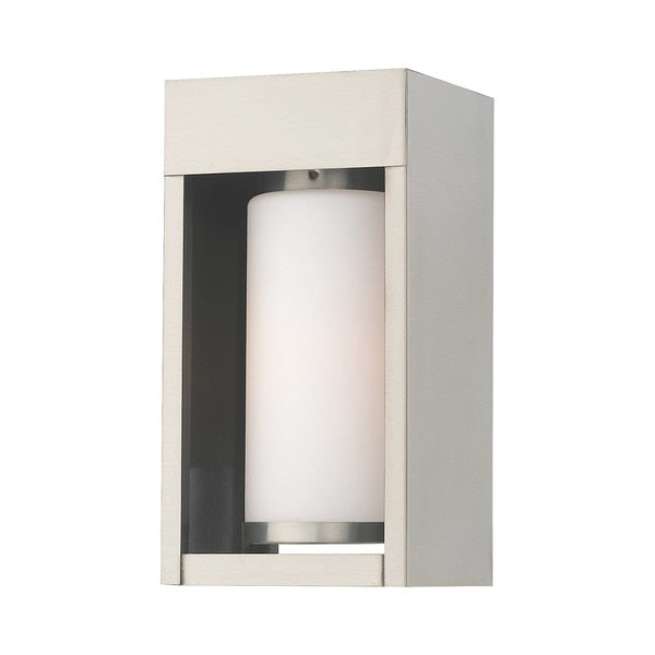 Bleecker 1 Light Brushed Nickel Outdoor