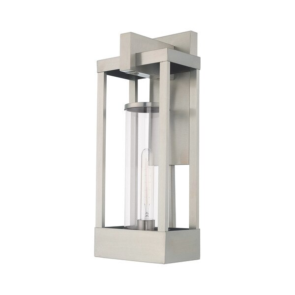 Delancey 1 Light Brushed Nickel Outdoor Wall Lantern
