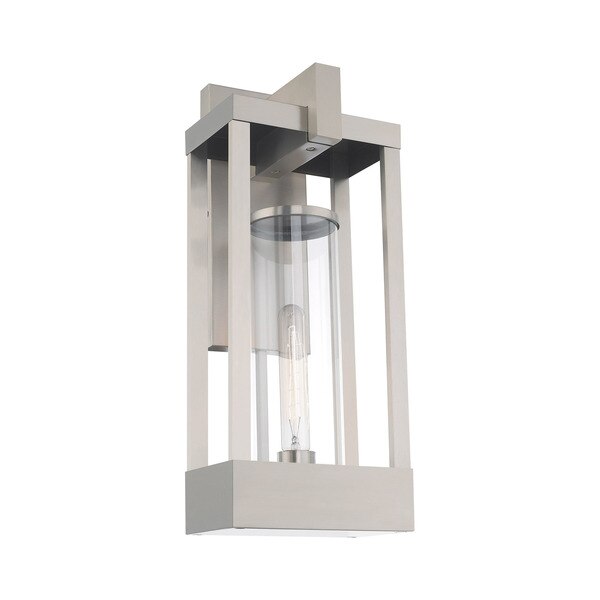 Delancey 1 Light Brushed Nickel Outdoor Wall Lantern