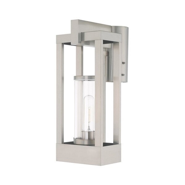 Delancey 1 Light Brushed Nickel Outdoor Post Top Lantern
