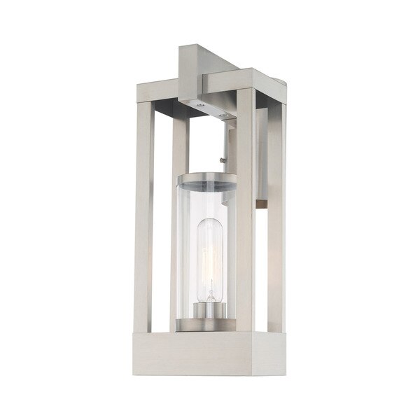 Delancey 1 Light Brushed Nickel Outdoor Post Top Lantern