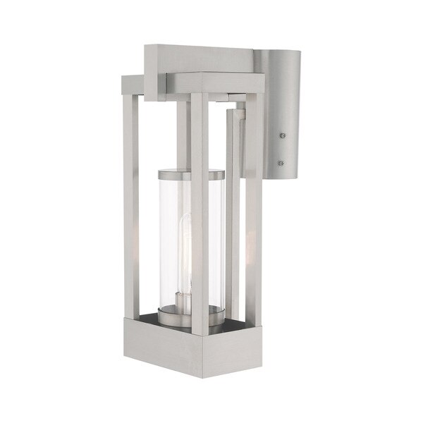 Delancey 1 Light Brushed Nickel Outdoor Post Top Lantern