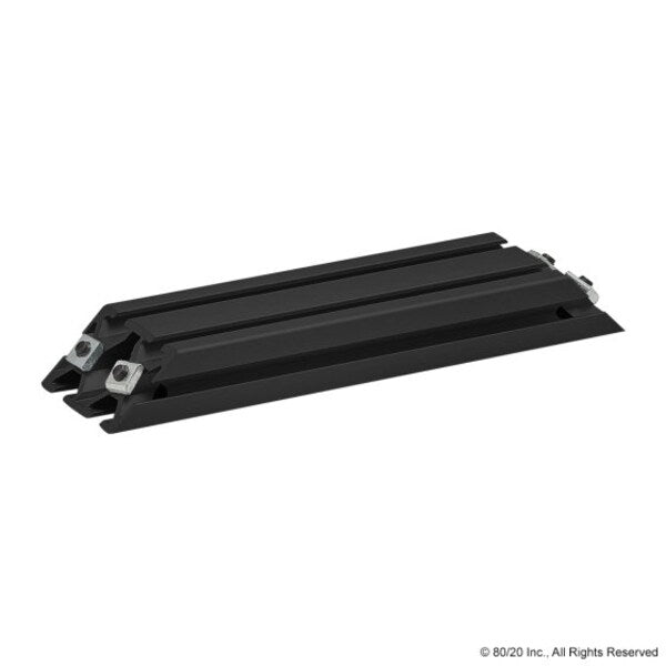 Support, 45 Deg., 20-2040X160mm, Blk Ano