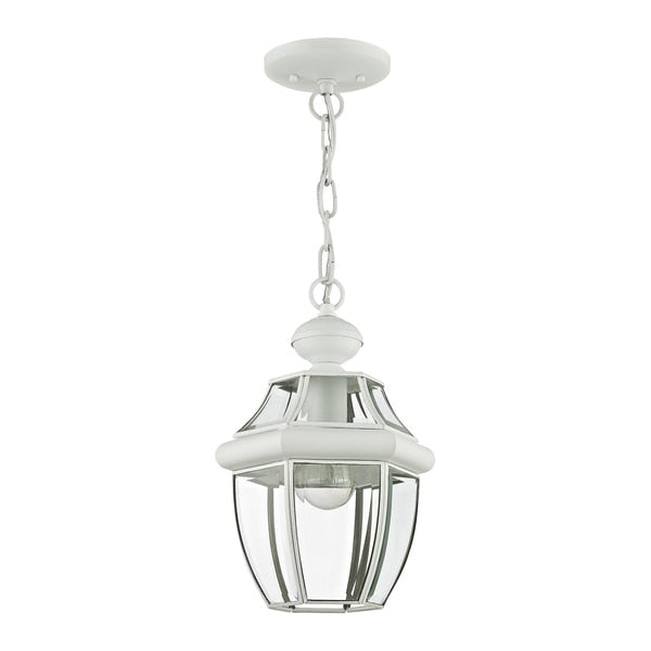 Monterey 1 Light White Outdoor Pendant L
