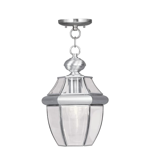 Monterey 1 Light Brushed Nickel Outdoor