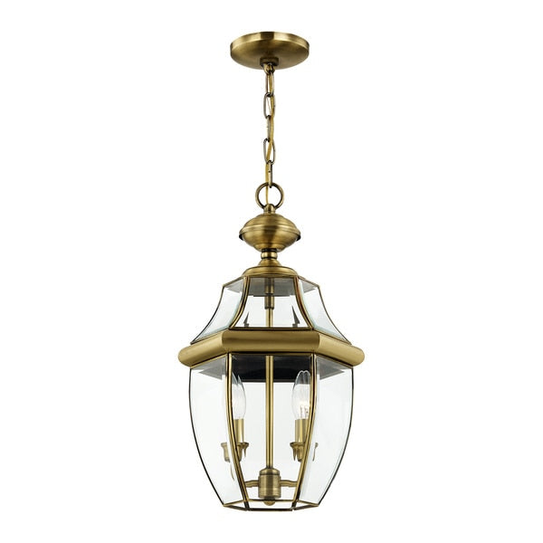 Monterey 2 Light Antique Brass Outdoor P