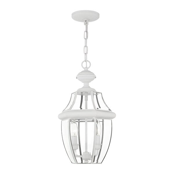 Monterey 2 Light White Outdoor Pendant L