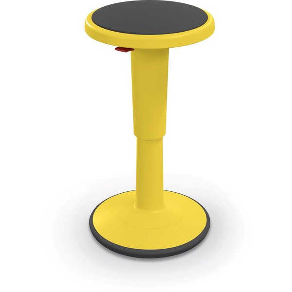 Grow Stool, Height Adjustable, Tall, Yellow