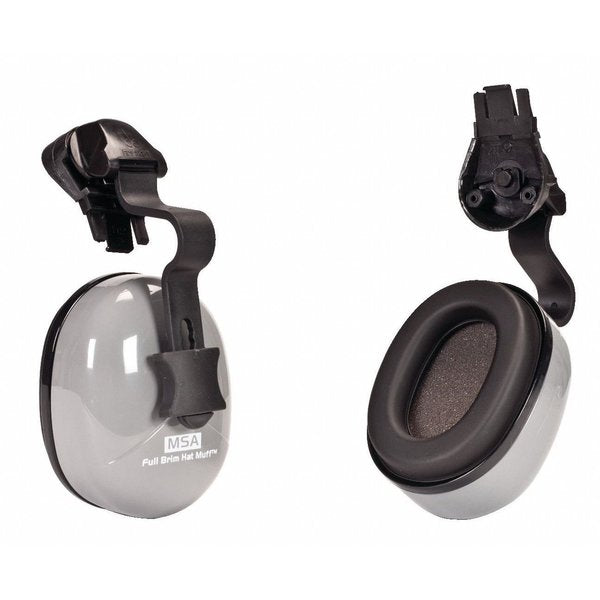 Sound Control SH Hard Hat-Mounted Earmuffs, Dielectric, Passive, NRR 25 dB, Foam, Gray