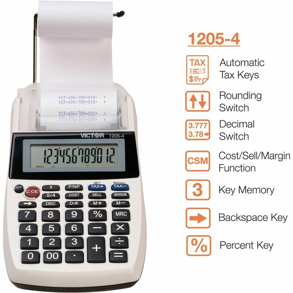 Portable Desktop Calculator, LCD, 12 Digit