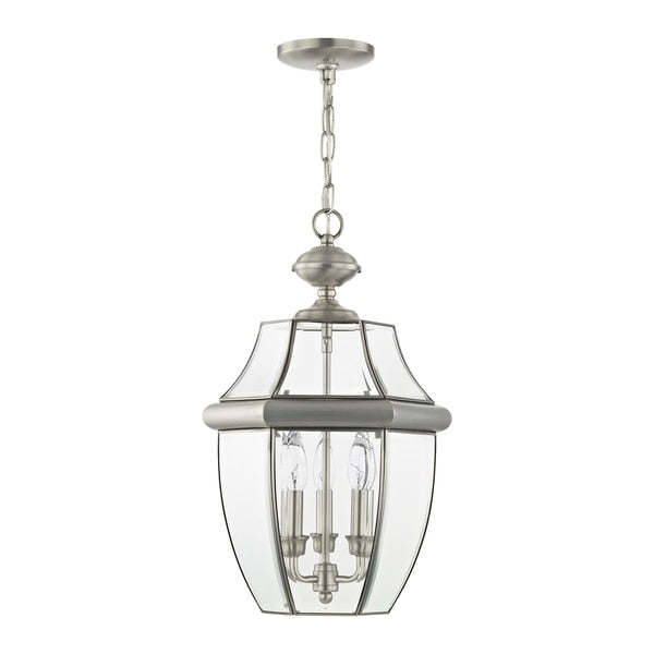 Monterey 3 Light Brushed Nickel Outdoor