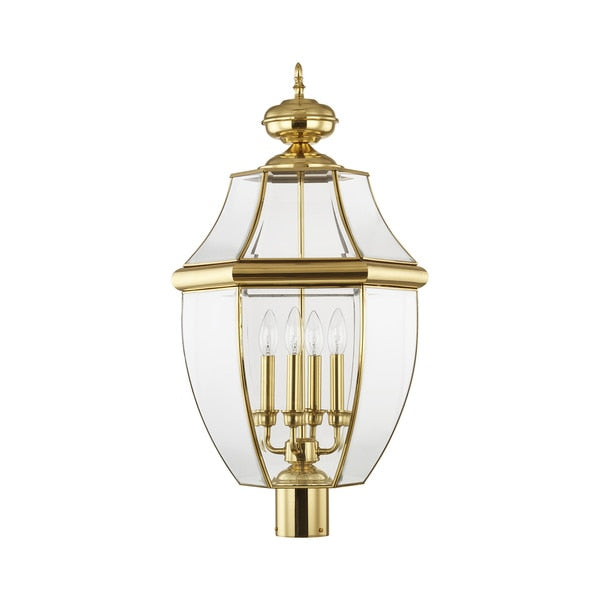 Monterey 4 Light Polished Brass Outdoor
