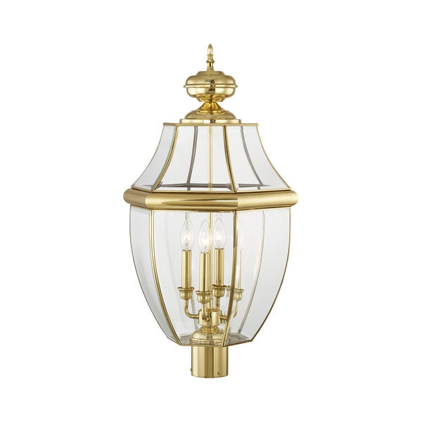 Monterey 4 Light Polished Brass Outdoor