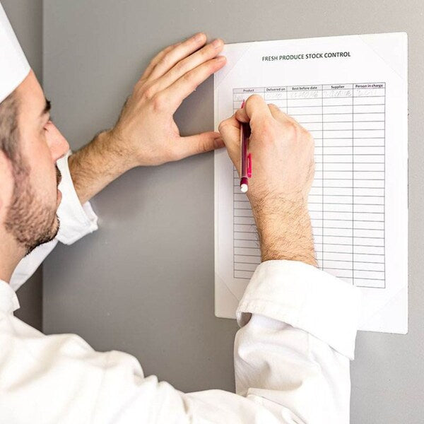 Sign Holder, Easy Write, Adhesive, PK5