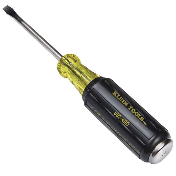 Demolition Slotted Screwdriver 1/4 in Round