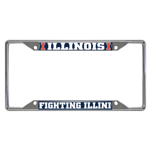 University of Illinois Metal License Plate Frame