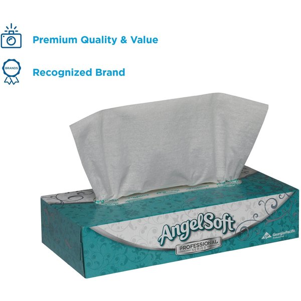 Angel Soft Professional Series 2 Ply Facial Tissue, 100 Sheets, PK 30